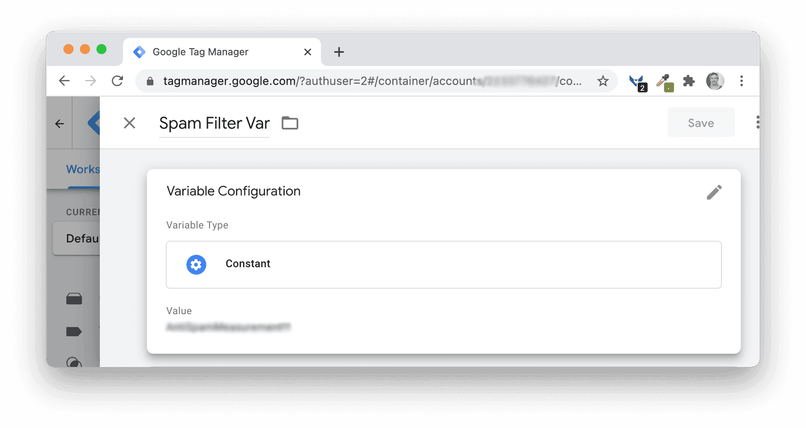 Constant Variable in GTM with Passphrase Constant Variable in GTM with Passphrase