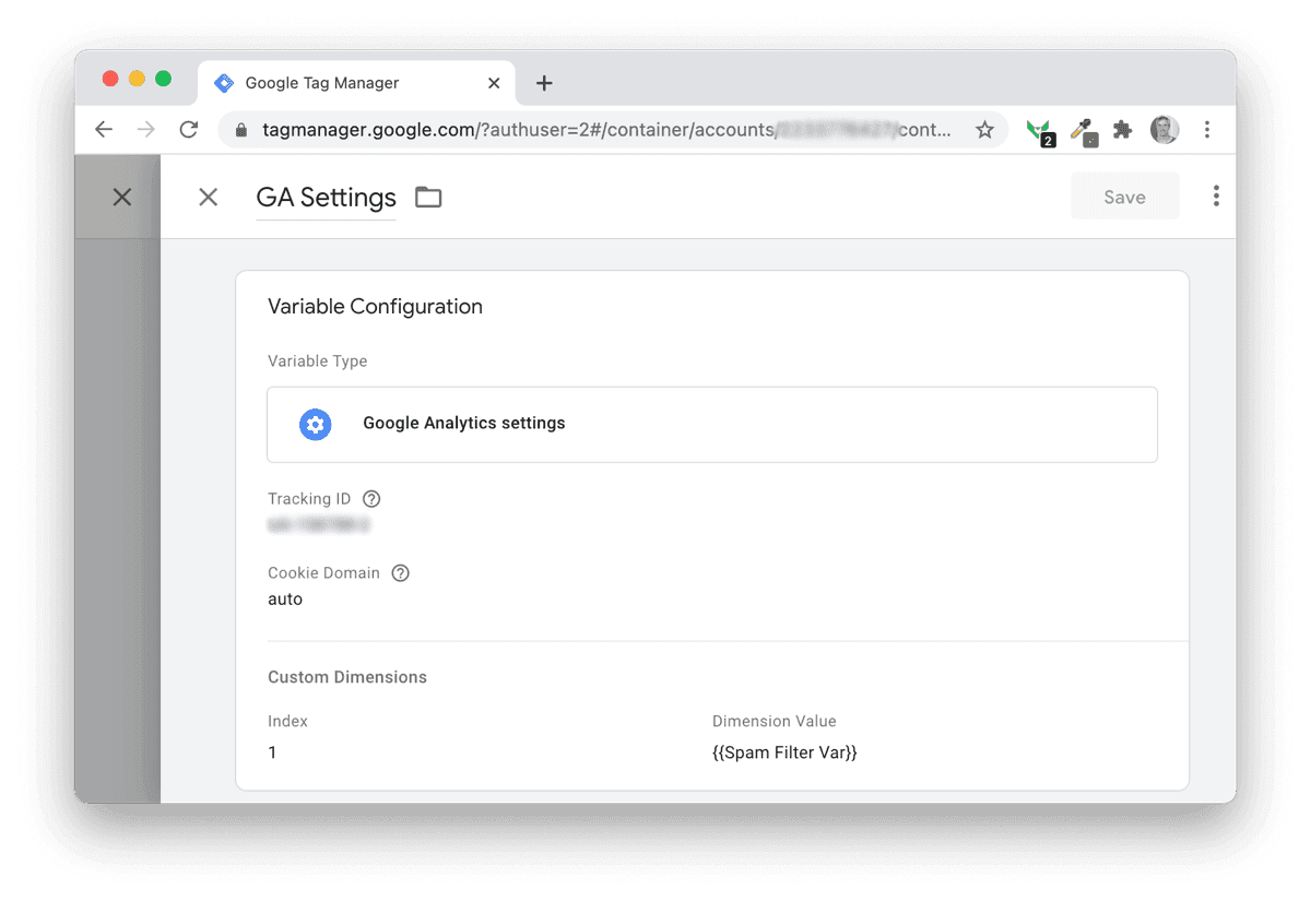 GTM - GA Settings Tag GTM - GA Settings Tag
